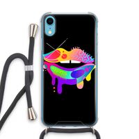 Lip Palette: iPhone XR Transparant Hoesje met koord Lip Palette: iPhone XR Transparant Hoesje met koord