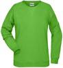 James & Nicholson JN8021 Ladies´ Sweat - /Lime-Green - XS