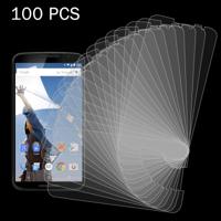 100 Stuks Google Nexus 6 Gehard glazen schermprotector 0.26mm 9H ultra 2.5D hardheid