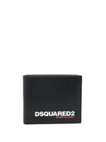 DSQUARED2 portefeuille pliant à logo imprimé - Noir - thumbnail