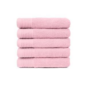 The One Badhanddoek 450 gram 70x140 cm Licht Roze (5 stuks)