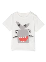 Stella McCartney Kids t-shirt en coton à imprimé requin - Blanc - thumbnail