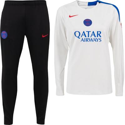 Nike Paris Saint-Germain Strike Trainingspak 2025-2026 Dames Wit Zwart Blauw Rood Nike Paris Saint-Germain Strike Trainingspak 2025-2026 Dames Wit Zwart Blauw Rood