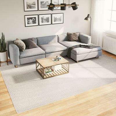 Vloerkleed IZA laagpolig Scandinavisch 240x340 cm crèmekleurig
