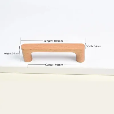 Houten Meubelknop - Beuken- of Walnoothout | Schattig Design | Inclusief Schroeven