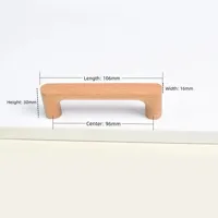 Houten Meubelknop - Beuken- of Walnoothout | Schattig Design | Inclusief Schroeven