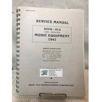 Rock-Ola Coin-Operated Music Equipment 1941 Jukebox Service Manual - Including Spectravox