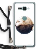 Yin Yang Wolves: Sony Xperia XZ2 Compact Transparant Hoesje met koord
