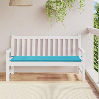 VidaXL Tuinbankkussen 150x50x4 cm oxford stof turquoise