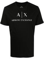 Armani Exchange t-shirt en coton à logo imprimé - Noir