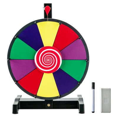 12 Inch Gelukswiel om te Draaien Incl. Gum en Markeerstift Draaiwiel Lucky Wheel voor Loterijspelletjes en Woordspelletjes