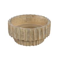 PTMD schaal mitty m bruin 25 cm | 8 stuks