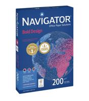 Kopieerpapier navigator bold design a4 200gr wit