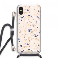 Terrazzo N°23: iPhone XS Max Transparant Hoesje met koord