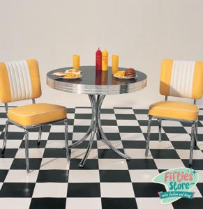 Bel Air Retro Dinner Set Geel