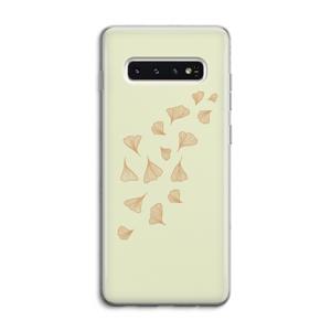 Falling Leaves: Samsung Galaxy S10 4G Transparant Hoesje