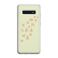 Falling Leaves: Samsung Galaxy S10 4G Transparant Hoesje - thumbnail