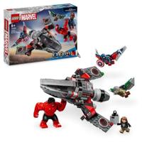 LEGO Marvel 76292 Captain America vs Hulk Red - Bouwbaar gevechtsvliegtuig