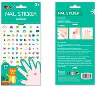Avenir nagelstickers Animals meisjes 23 x 11 cm 78 stuks - thumbnail