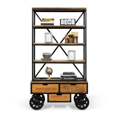 Wandkast Noxx (hoog) | Lichtbruin Zwart Bruin Wandkast Noxx (hoog) | Lichtbruin Zwart Bruin