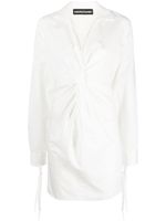 ANDREĀDAMO robe-chemise à manches longues - Blanc - thumbnail