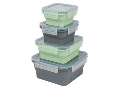 SILVERCREST Opvouwbare vershoudbakjes of lunchbox (Vierkant)