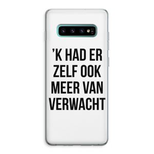 Meer verwacht: Samsung Galaxy S10 Plus Transparant Hoesje