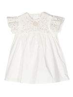 Chloé Kids robe en broderie anglaise - Blanc