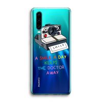 Smile: Huawei P30 Transparant Hoesje