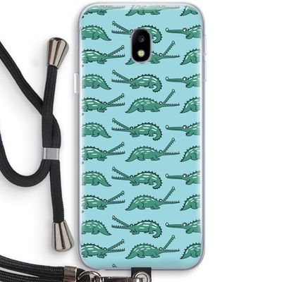 Kroko: Samsung Galaxy J3 (2017) Transparant Hoesje met koord