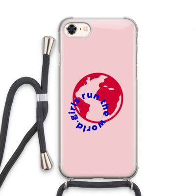 Run The World: iPhone 7 Transparant Hoesje met koord
