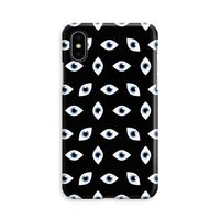 Eyes pattern: iPhone X Volledig Geprint Hoesje