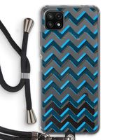 Onderbroken lijn: Samsung Galaxy A22 5G Transparant Hoesje met koord