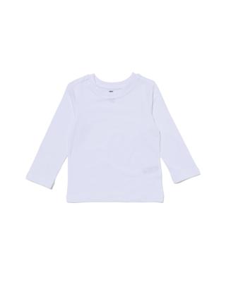 HEMA Kinder t-shirts - biologisch katoen - 2 stuks wit (wit)