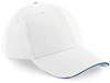 Beechfield CB20 Athleisure 6 Panel Cap - White/Bright Royal - One Size