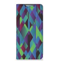 Samsung Galaxy A53 Stand Case Abstract Green Blue