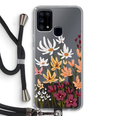 Painted wildflowers: Samsung Galaxy M31 Transparant Hoesje met koord