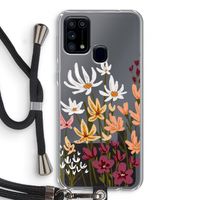 Painted wildflowers: Samsung Galaxy M31 Transparant Hoesje met koord