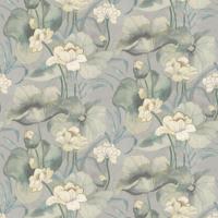 Dutch Wallcoverings Designology - Waterlily Silver - Multi