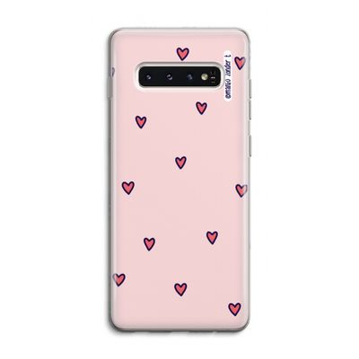 Hartjes: Samsung Galaxy S10 4G Transparant Hoesje