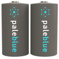 Pale Blue 2x D cell Lithium 1,5V oplaadbare batterij met USB - thumbnail
