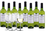 Wijnpakket Pierre Baptiste Sauvignon Blanc 8 flessen + 4 glazen - thumbnail