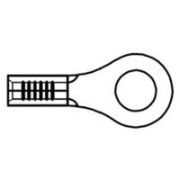 Molex 19044-0072 Ringkabelschoen 1 stuk(s) Tape on Full reel