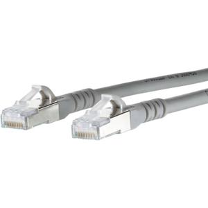 Metz Connect 130845B533-E RJ45 Netwerkkabel, patchkabel CAT 6A S/FTP 25.00 m Grijs Snagless 1 stuk(s)