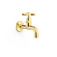 Fonteinkraan Tres Clasic 24k Goud glans | Inbouw | Koudwater kraan | Vintage | 24k Goud glans