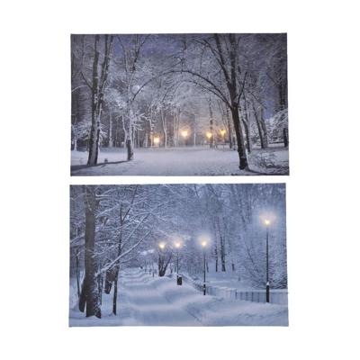 Schilderij met LED Lumineo 58 X 38 X 1,5 CM