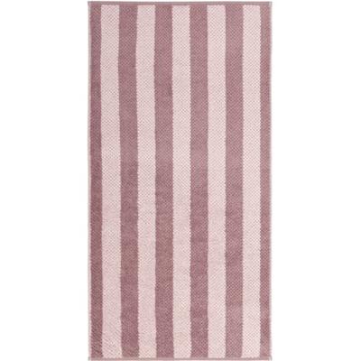 Cawö Cawo Pure Strepen Handdoek 50/100 vintage rose