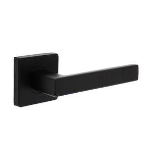Intersteel Deurklink Hera op vierkant rozet mat zwart