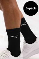 Puma Crew Sokken 6-Pack Zwart - Maat 43/46 - Kleur: Zwart | Soccerfanshop
