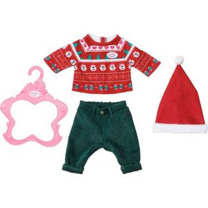 ZAPF Creation BABY born - Kerstoutfit poppen accessoires 43 cm